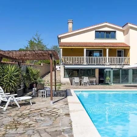 Le Llar Casa Con 2 Piscinas 1 Climatizada Interior Muy Cerca De Santiago De Compostela בית נופש